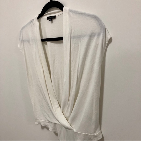 🛍 3/$45 Dynamite Deep V White Bodysuit - Picture 4 of 7